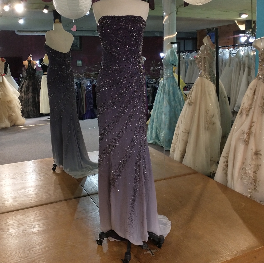 Alyce Strapless Fully Beaded Dress
